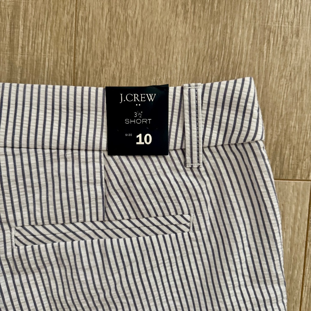New with tags! J.Crew Factory Seersucker Shorts - Picture 4 of 4